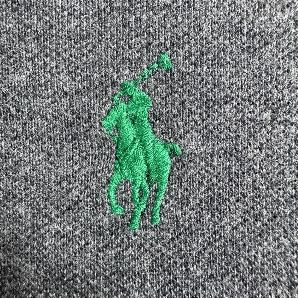 Polo Ralph Lauren Polo Shirt Mens M Medium Grey Long Sleeve Classic Fit Pony